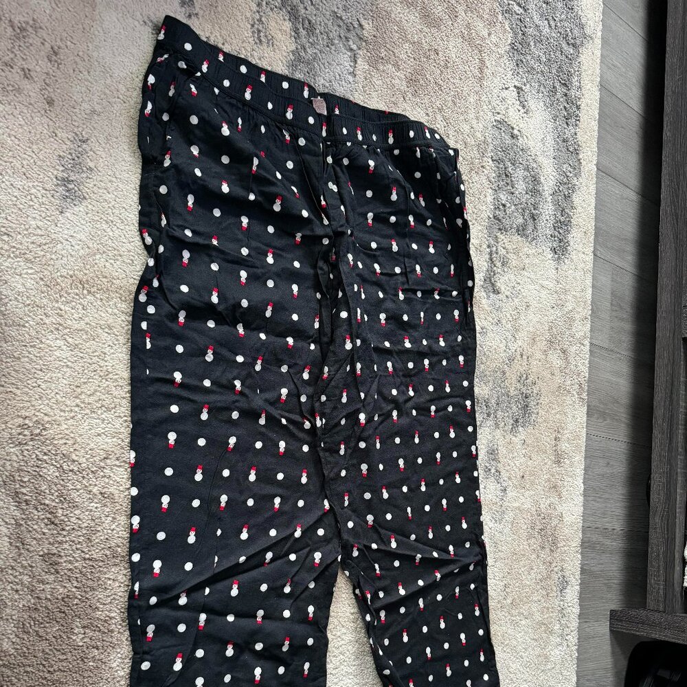 Victoria's Secret Christmas Snowman Lounge Pants - Size XL